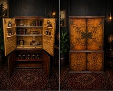 1920s burr walnut cocktail - 1920s,