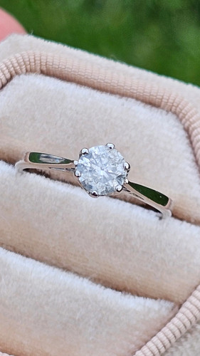 18ct white gold 50ct - white, 0.50ct