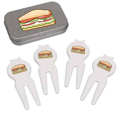 Sandwich golf divot tool set - divot,