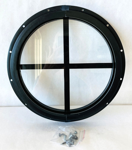 Round window garden - 10", shed