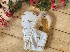 Barn Owl Double Oven Glove by