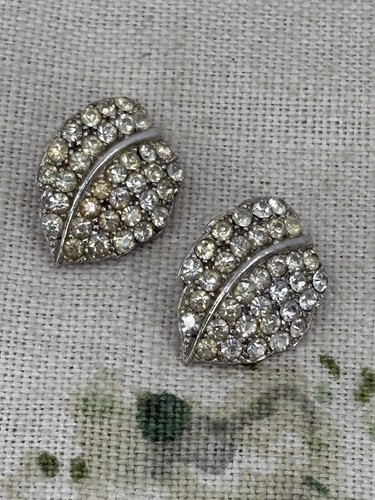 Vintage 1930s pair clear paste - vintage,