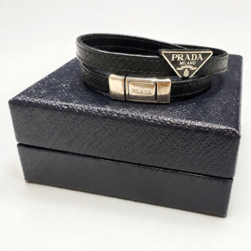 Prada black leather - black, wrap