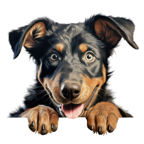 Beauceron car sticker 9x9 - 6x,