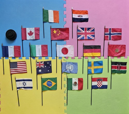 Set national flags - national,