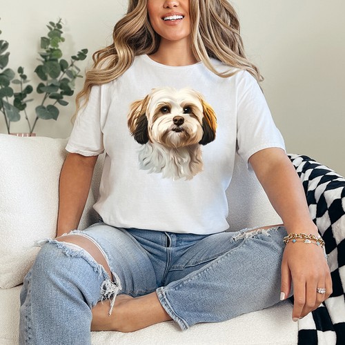 Shih tzu dog portrait womens - shih,