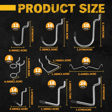 ELEAD 260 Piece Pegboard Hooks