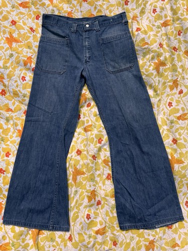 Vtg 70s seafarer navy denim - 70s,