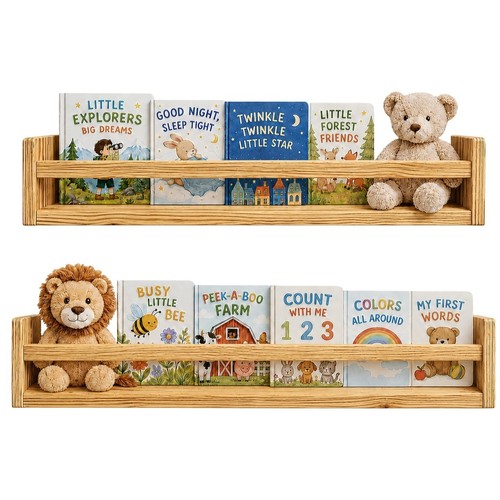 Floating wall shelf nursery - floating,