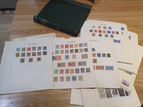 Stamp collection kevii qeii - gb,