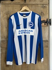 Nike Brighton & Hove Albion Long Sleeve 14/16 Home Shirt 100% Authentic