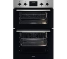 ZANUSSI FanCook ZKHNL3X1 Electric Double Oven - Stainless Steel