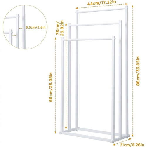 Freestanding tier towel rack - freestanding,