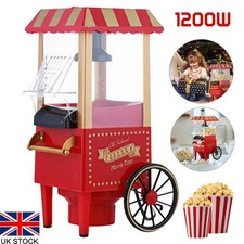 Carnival Hot Air Popcorn Maker Electric Popper Machine Fat Free Snack NEW