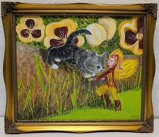 Vintage Oil on Canvas Painting