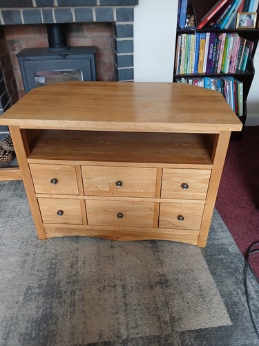 Solid oak corner cabinet - corner,