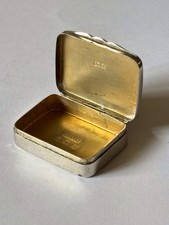 Antique Silver Edwardian Snuff  / Pill Box Birmingham 1905 Adie & Lovekin Ltd