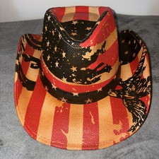 Cowboy Hat Men American Flag