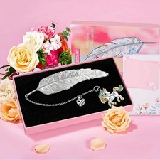 Metal Feather Bookmark Teacher