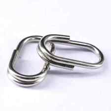 Oval Split Rings Fishing Connector Loop Stainless Steel Various Sizes