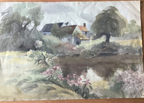 Original watercolour very - watercolour, by
