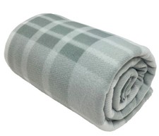 Tartan Fleece Throw Soft Warm Check Sofa Home Bed Blanket Car Travel Large Cover