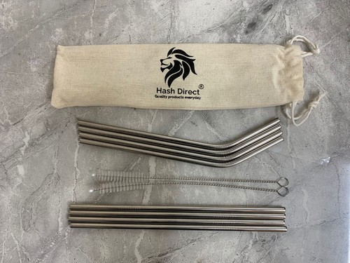 Metal straws pcs - metal, pack