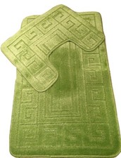 2 Piece Bath Mat Set Non Slip