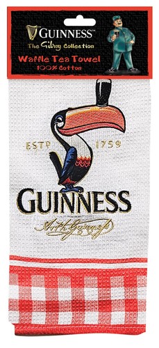 Guinness embroidered waffle - guinness,