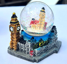 SNOW GLOBE - LONDON, SOUVENIR, BEAUTIFUL WITH HAND SCULPTED AND PAINTED BASE