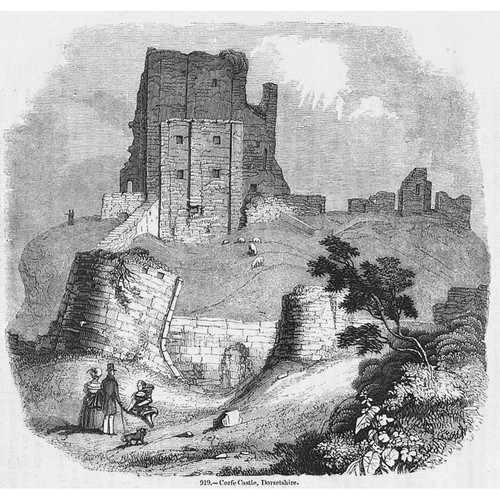 Corfe castle dorset antique - dorset,