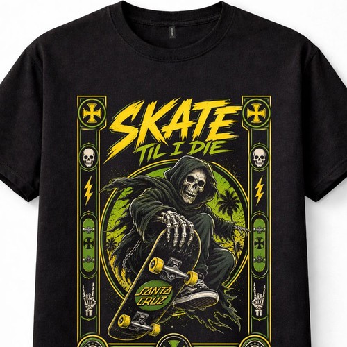 Skate til die grim - die,