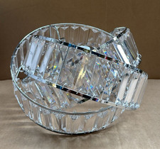 Giggi Modern Chrome Light Shade with Clear Acrylic Crystals 19cm x 29cm