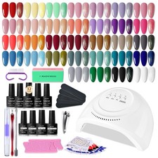 Gel nail polish set colors - polish, set,