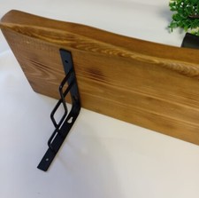 Aged wooden floating shelf 7"