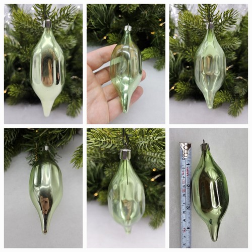 Green glass icicle - icicle, ornaments