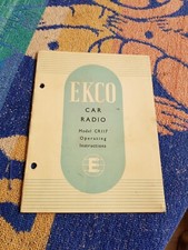 EKCO CAR RADIO MODEL CR117