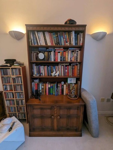 Ercol wooden bookcase - wooden,