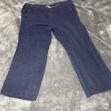 Tu 100% Linen Navy Wide Leg