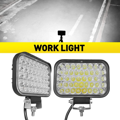 Square led work lights bar - work,