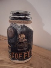 Hand Decorated Coffee Jar