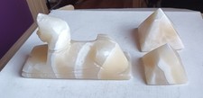 3 Piece Alabaster Stone
