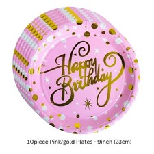 Pink gold Happy Birthday