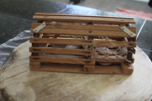Vintage wooden lobster pot