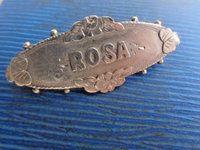 Victorian Sterling Silver Name