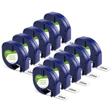 Replace Dymo LetraTag Refill White Paper Label Tape 91200 S0721520 12mm LT-100H