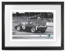 Stirling Moss 250GT SWB singed 'Goodwood Race' print