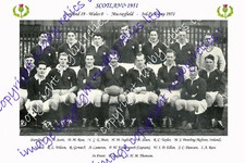 SCOTLAND 1951 RUGBY TEAM