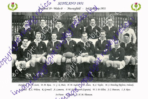 Scotland 1951 rugby team - 1951,