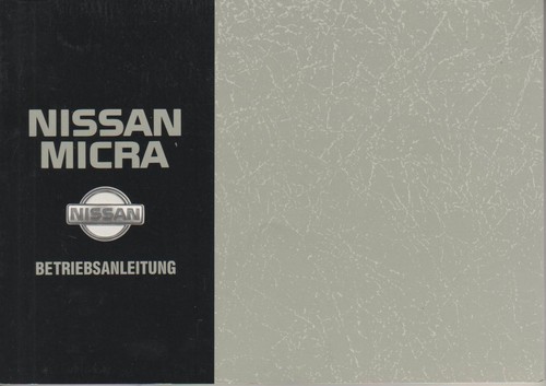 Nissan micra k11 owners - nissan, manual